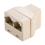 RJ45 1x2 イーサネットコネクター スプリッター、RJ45 メス to 2 メス