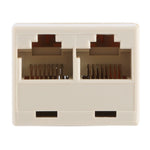 RJ45 1x2 イーサネットコネクター スプリッター、RJ45 メス to 2 メス