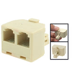 RJ11 オス to 2 RJ11 メス ソケットアダプターコンバーター