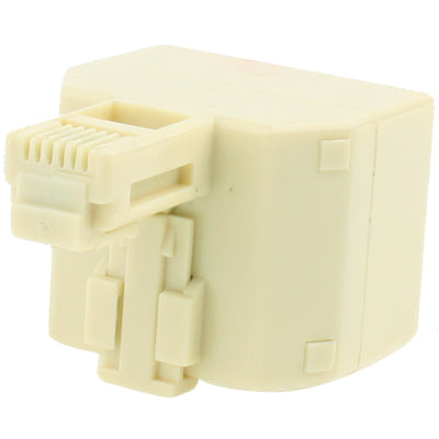 RJ11 オス to 2 RJ11 メス ソケットアダプターコンバーター
