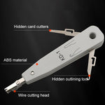 RJ45 / RJ12 / RJ11 ネットワーク BT 電話ソケット マルチパンチ挿入ツール（ホワイト）
