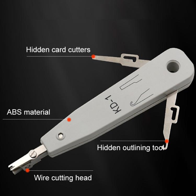 RJ45 / RJ12 / RJ11 ネットワーク BT 電話ソケット マルチパンチ挿入ツール（ホワイト）
