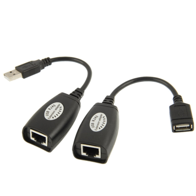 50m USB to RJ45 エクステンダー Cat5eケーブル、1ポートUSB