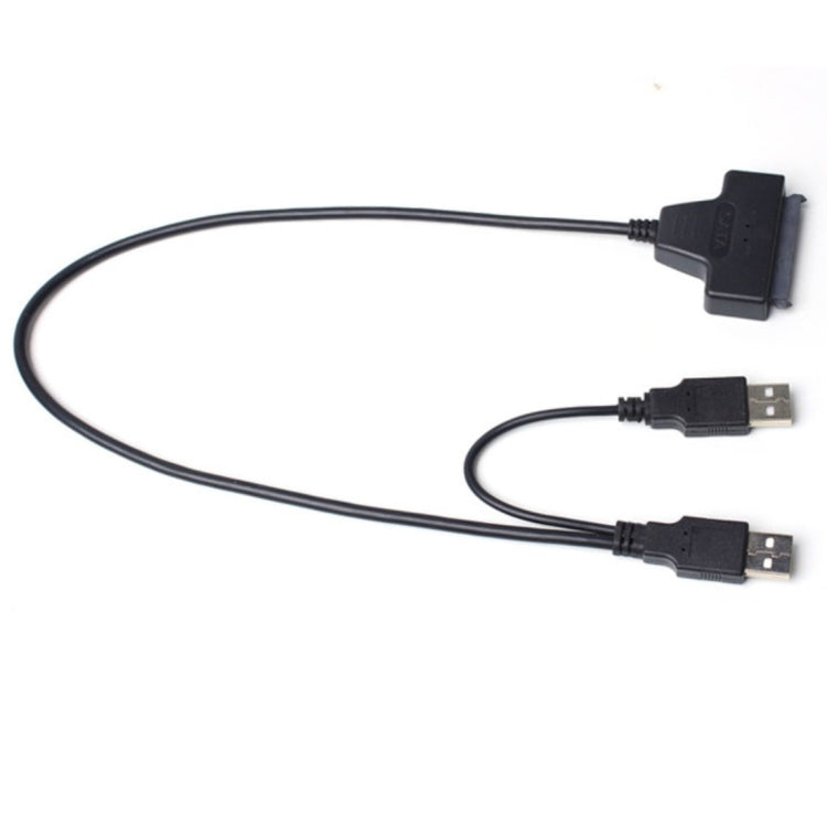 ダブルUSB 2.0 to SATA ハードドライブアダプターケーブル 2.5インチ SATA HDD / SSD用、ダブルUSB 2.0 to SATA