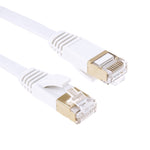 金メッキヘッド CAT7 高速 10Gbps 超薄型フラットイーサネットネットワークLANケーブル、1m、2m、3m、5m、10m、15m、20m、25m、30m