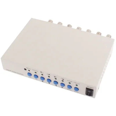 CCTV カラー クアッド セキュリティ ビデオ 4チャンネル プロセッサー デバイダー（ホワイト）, 4チャンネル プロセッサー
