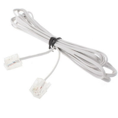 4芯 RJ11からRJ11電話ケーブル、長さ：5m、長さ：5m