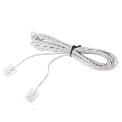2芯 RJ11からRJ11電話ケーブル、長さ：3m、長さ：3m