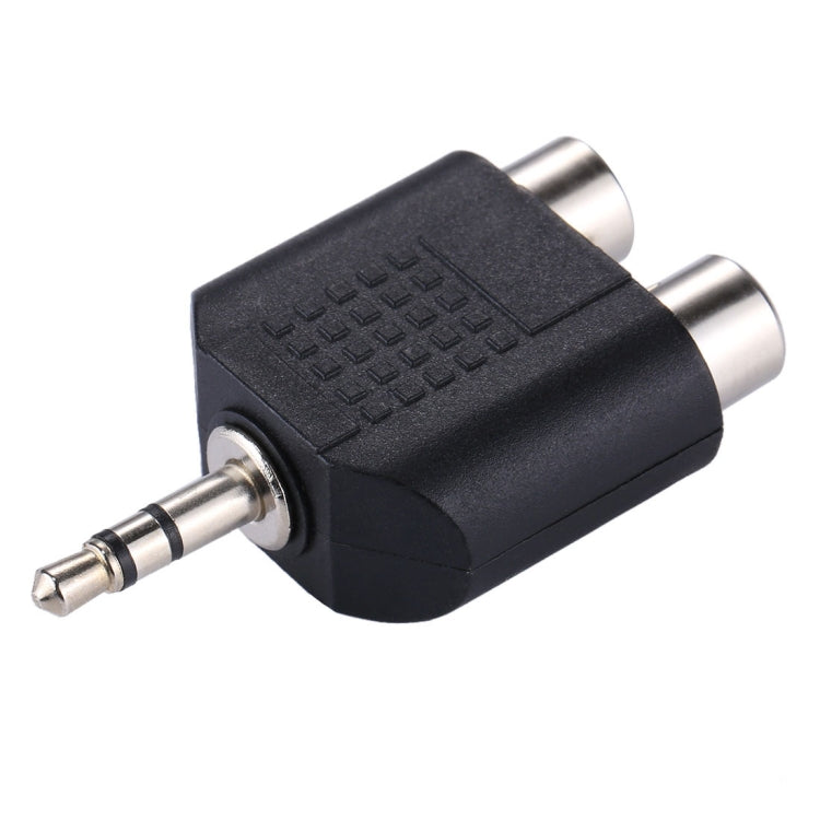 RCAメスから3.5mmオスジャックオーディオYアダプター、2つのRCAメスから3.5mm、2つのRCA(AV)メスから3.5mm