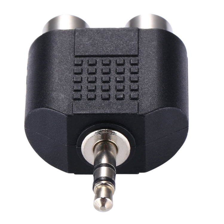 RCAメスから3.5mmオスジャックオーディオYアダプター、2つのRCAメスから3.5mm、2つのRCA(AV)メスから3.5mm