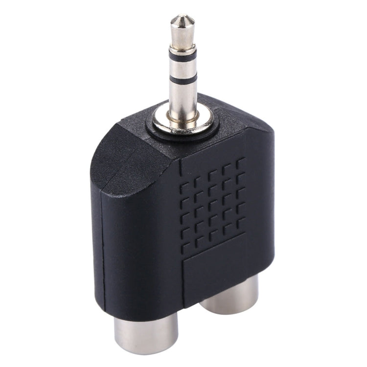 RCAメスから3.5mmオスジャックオーディオYアダプター、2つのRCAメスから3.5mm、2つのRCA(AV)メスから3.5mm