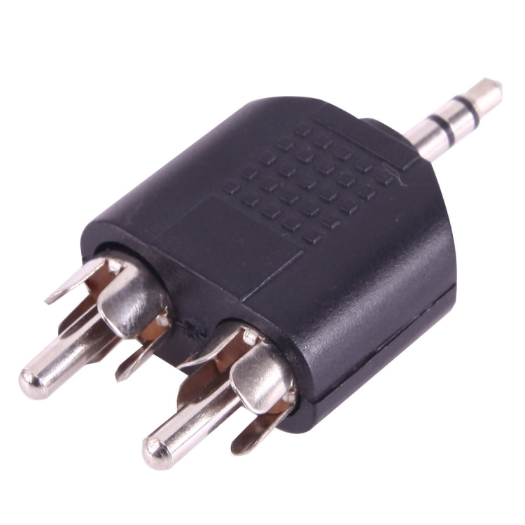 2つのRCAオスから3.5mmオスジャックオーディオYアダプター、2つのRCAオスから3.5mm