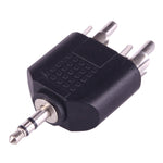 2つのRCAオスから3.5mmオスジャックオーディオYアダプター、2つのRCAオスから3.5mm