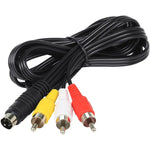 4ピン S-Video to 3 RCA AV TV オスケーブルコンバーターアダプター、長さ: 1.5M、S-Video to AV 3RCA オス