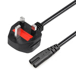 1.2m 2ピンスタイル大型UKノートパソコン電源コード、大型UKプラグ、長さ：1.2m