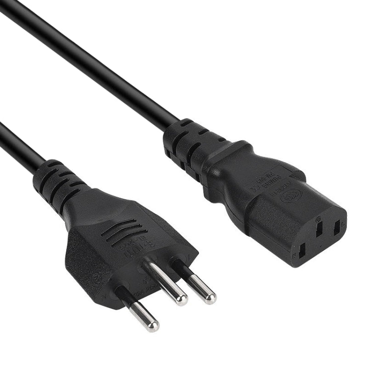 3ピンタイプ ブラジルAC電源コード、長さ：1.2m（OD5.5）、ブラジルプラグ、1.2m