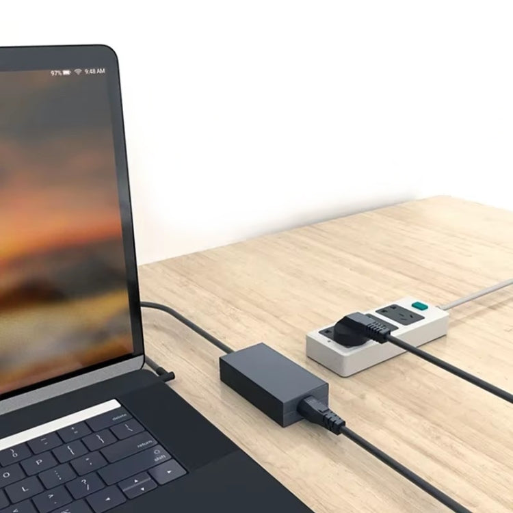 EUプラグ コンピューターPC電源コード 3ピンケーブル、長さ1.8m、1.8m x 1.5