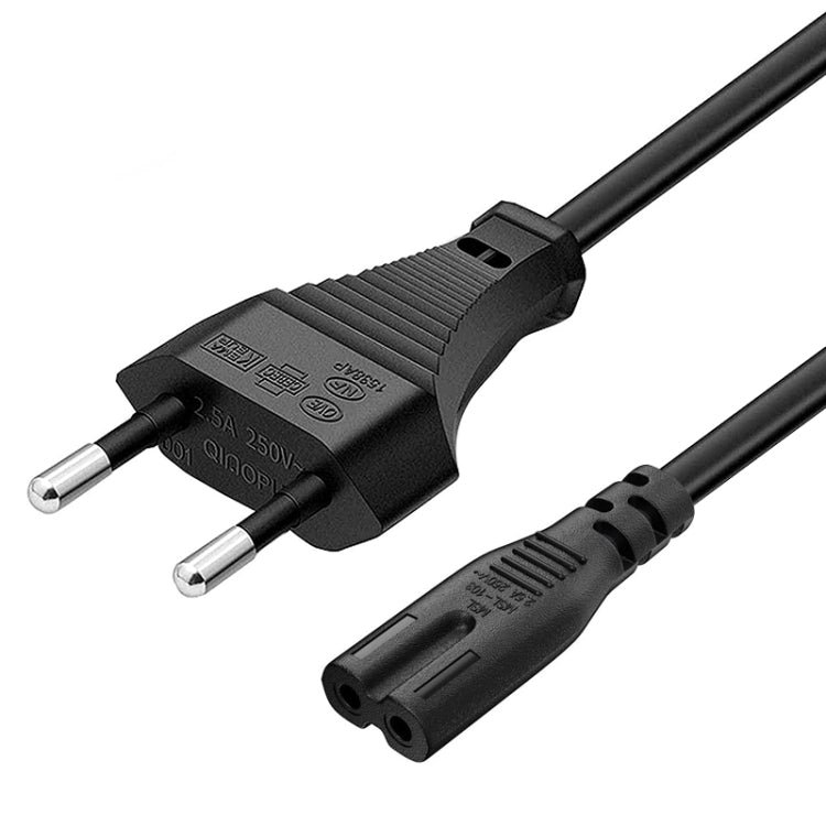 高品質 2ピンスタイル EUノートパソコン用AC電源コード、長さ1.5m、2ピンスタイルEUプラグ、長さ1.5m