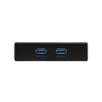USB 3.0フロントパネルフロッピーディスクベイ 20ピン 2ポートHUBブラケットケーブル、2ポートUSB 3.0（ブラック）