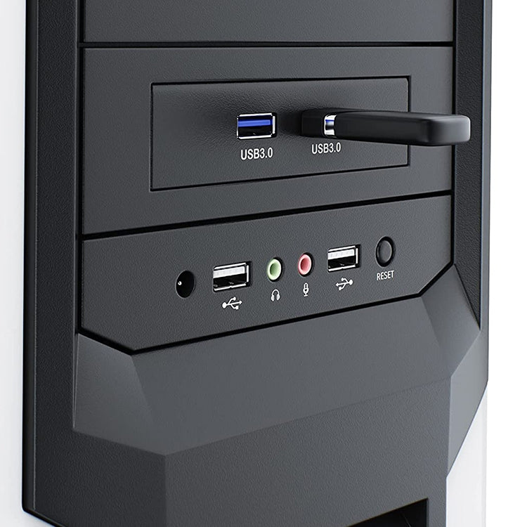 USB 3.0フロントパネルフロッピーディスクベイ 20ピン 2ポートHUBブラケットケーブル、2ポートUSB 3.0（ブラック）