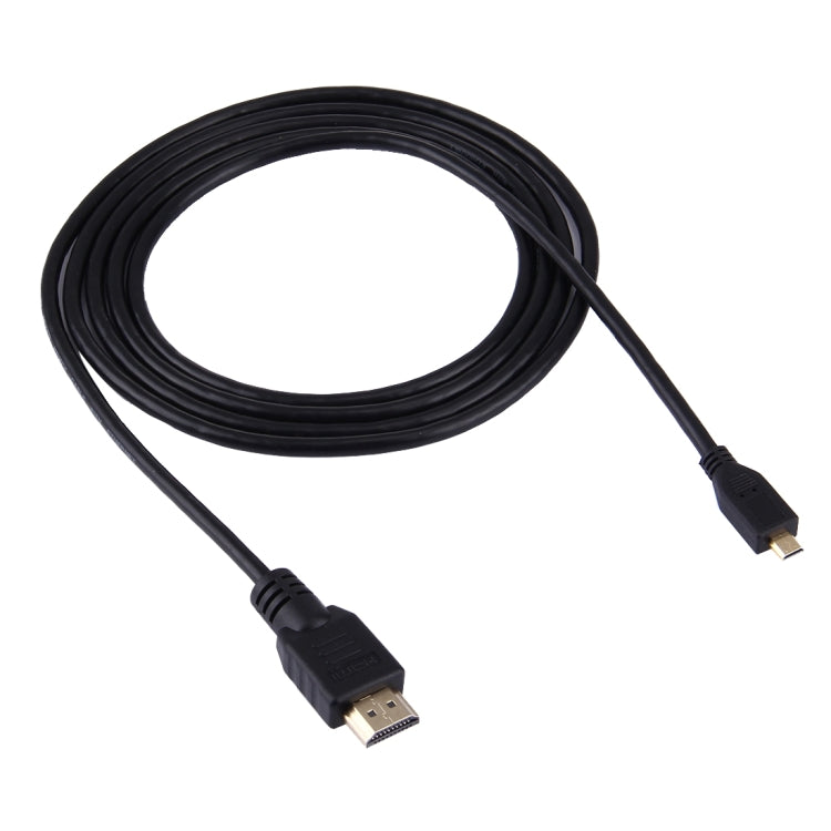1.5m マイクロHDMI to HDMI 19ピンケーブル 1.4バージョン 3D対応 HDMIオス 3D対応 長さ:1.5m