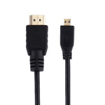 1.5m マイクロHDMI to HDMI 19ピンケーブル 1.4バージョン 3D対応 HDMIオス 3D対応 長さ:1.5m