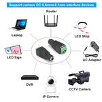 CCTV用DC電源メスジャックコネクター 10個セット