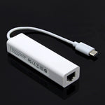 Type-Cから3ポートUSBとRJ45多機能アダプター、長さ13cm、3ポートUSB+RJ45