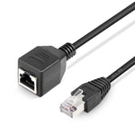 RJ45メスからオス Catネットワーク延長ケーブル、長さ30cm、30cm RJ45オス