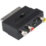 Scart オス to メス コンポジット AV + S-Video ソケット付き、AV + S-Video ゴールデンポート