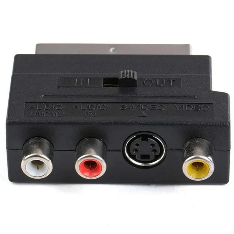Scart オス to メス コンポジット AV + S-Video ソケット付き、AV + S-Video ゴールデンポート