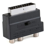 Scart オス to メス コンポジット AV + S-Video ソケット付き、AV + S-Video ゴールデンポート