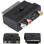 Scart オス to メス コンポジット AV + S-Video ソケット付き、AV + S-Video ゴールデンポート