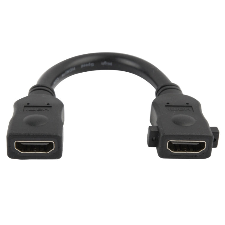 18cm 19ピンメス-メスHDMIケーブル、HDMIメス、長さ：18cm