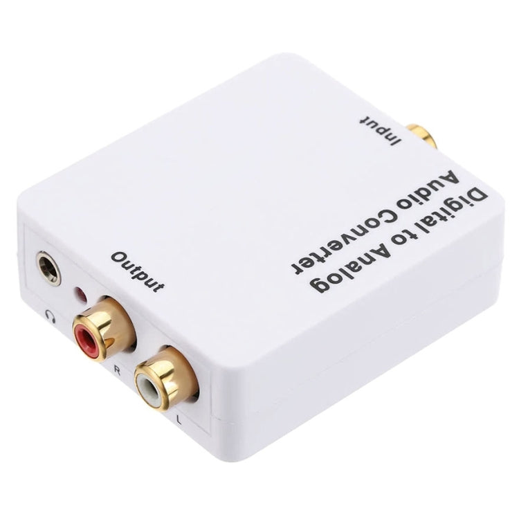 デジタルからアナログオーディオコンバーター/ミニオーディオデコーダー、サイズ：72 x 55 x 20mm、Spdif+コアキシャルから2RCA+3.5mm