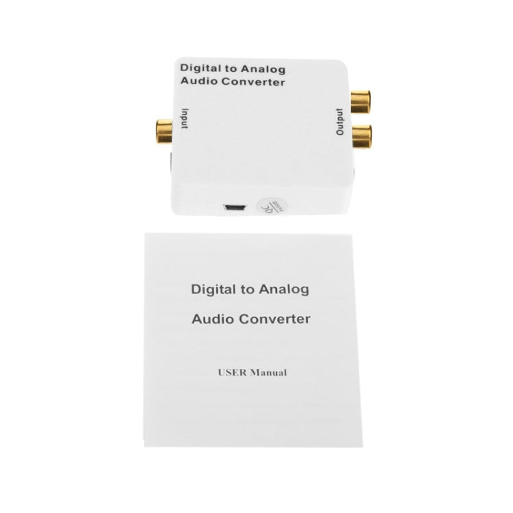 デジタルからアナログオーディオコンバーター/ミニオーディオデコーダー、サイズ：72 x 55 x 20mm、Spdif+コアキシャルから2RCA+3.5mm