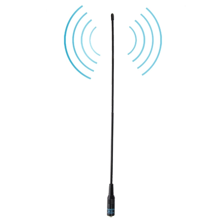 NAGOYA NA-771 144/430MHz デュアルバンド フレキシブルスプリングホイップ SMA-F ハンドヘルドラジオアンテナ トランシーバー用、アンテナ長：38cm
