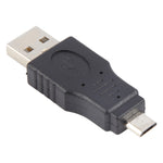 USB AオスからマイクロUSB 5ピンオスアダプター、USB 2.0 Aオス