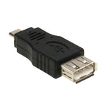 USB 2.0 AメスからマイクロUSB 5ピンオスOTGアダプター、USB AFからマイクロUSB