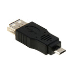 USB 2.0 AメスからマイクロUSB 5ピンオスOTGアダプター、USB AFからマイクロUSB