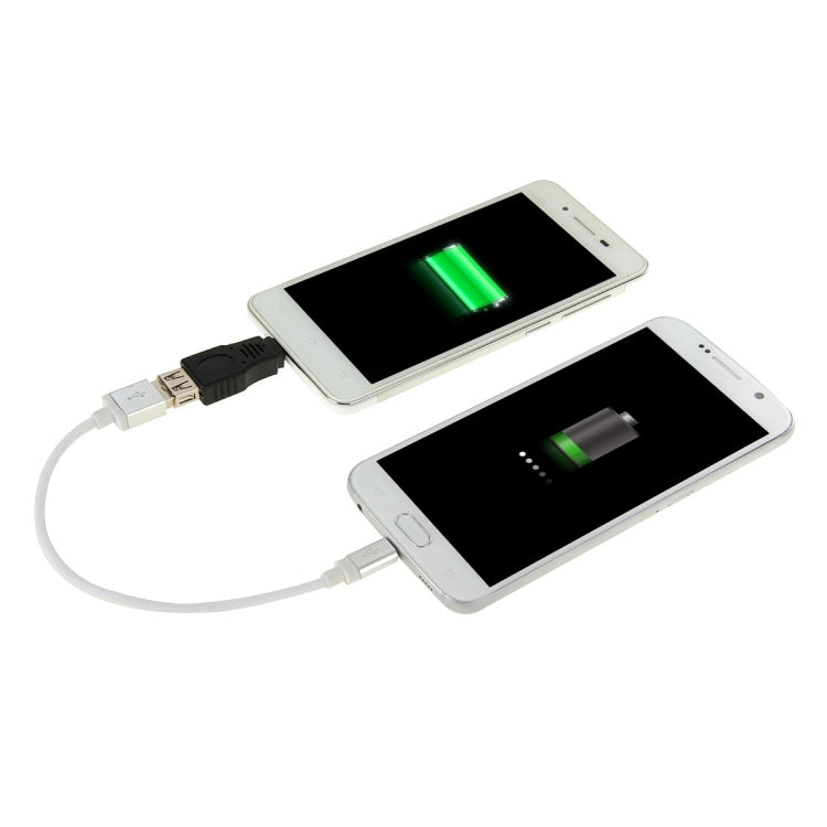 USB 2.0 AメスからマイクロUSB 5ピンオスOTGアダプター、USB AFからマイクロUSB