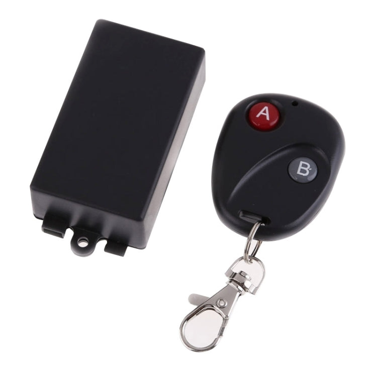DC 12V 1CH RFワイヤレスリモートスイッチ 学習コード受信機 + 2ボタンリモートコントロール送受信機