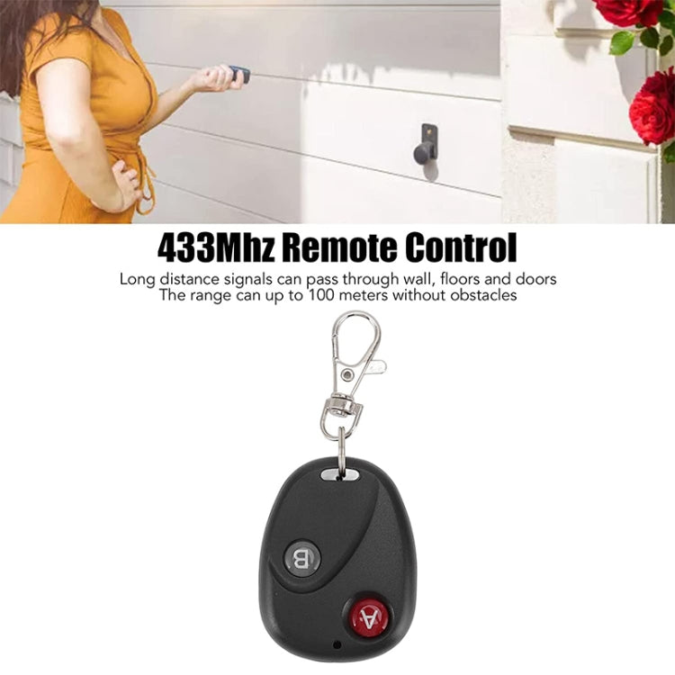 DC 12V 1CH RFワイヤレスリモートスイッチ 学習コード受信機 + 2ボタンリモートコントロール送受信機