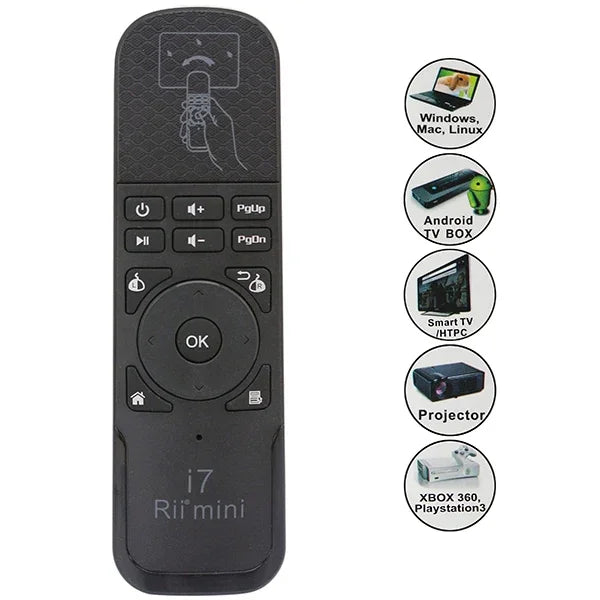 Rii i7 ミニ ワイヤレス エアマウス キーボード リモコン HTPC / Android TVボックス / Xbox360用、Rii i7