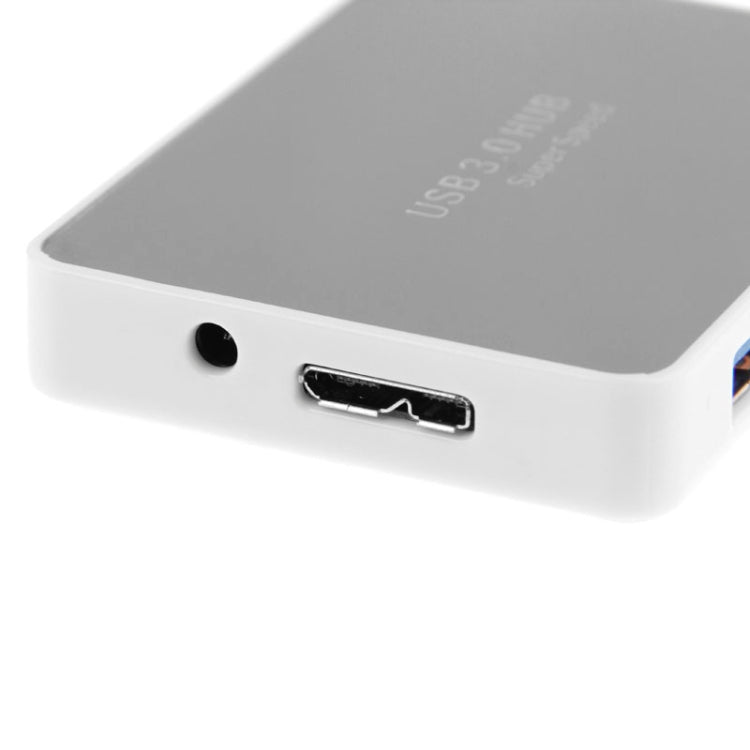 CR-H302ミラー表面4ポートUSB 3.0スーパースピード5Gbpsハブ＋60cm USB 3.0伝送ケーブル、H302ホワイト、H302ブラック