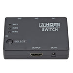 フルHD 1080P 3D HDMI 3x1 スイッチ IRリモコン付き、IRリモコン付き