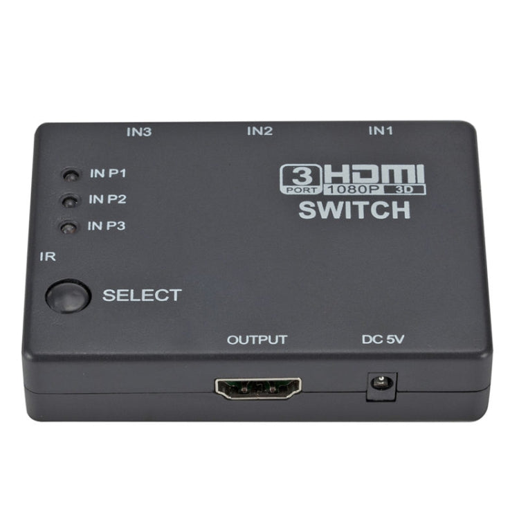 フルHD 1080P 3D HDMI 3x1 スイッチ IRリモコン付き、IRリモコン付き