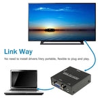 HD 1080P HDMI ミニVGAからHDMIスケーラーボックス オーディオビデオデジタルコンバーターアダプター PC / HDTV対応、HD 1080P