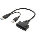 USB 2.0 / USB 3.0からSATAケーブル 2.5インチHDD保護ボックス付き、最大4TB対応速度、USB 3.0からSATA USB(B)付き