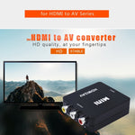 VK-126 ミニHD HDMIからAV/CVBSビデオコンバーターアダプター、HDMIからAV/CVBS